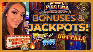 Slot Bonuses & Jackpots: Success on Buffalo, Firelink and Huff n' Puff! 🎰🔥