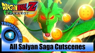 Dragon Ball Z Kakarot - All Cutscenes Saiyan Saga