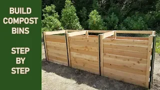 Build a 3 Bay Compost Bin STEP by STEP