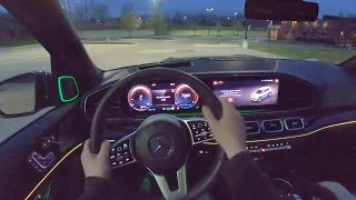 2020 Mercedes-Benz GLS 580 - POV Night Drive (Binaural Audio)