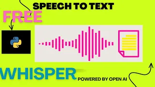 Speech to text | Python | Whisper Open AI for free