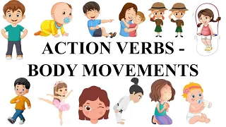 Body Movements Vocabulary | Action Verbs | Learn English | English for Beginners | Rainbow Kids