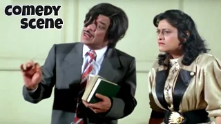 Jagdeep And Aruna Irani Funny Scene | Comedy Scene | Phool Aur Kaante | Hindi Film