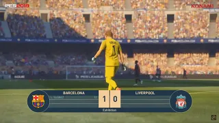 PES 2019 Barcelona vs Liverpool Gameplay HD