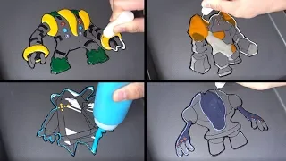 Pokemon Legendary titans Pancake Art - Regigigas, Regice, Registeel, Regirock