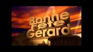 Bonne fête Gérard