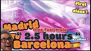 First class Fast train Madrid to Barcelona 2.5 hours : Madrid Puerta de Atocha  to Barcelona Sants