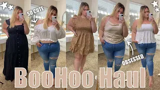 HUGE Plus Size BooHoo Try On Haul | Chic Summer to Fall Transition Pieces