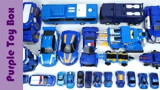 24 Blue Trasnformer Tobot Car Toys,  Dinosaur Animal  Car Transformers