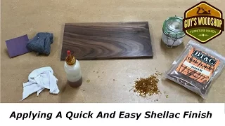 Applying A Quick And Easy Shellac Finish