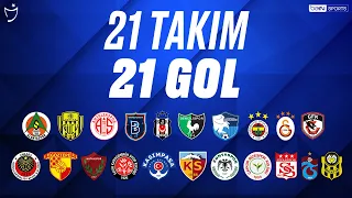 21 Takım, 21 Gol | 2020-2021 Süper Lig