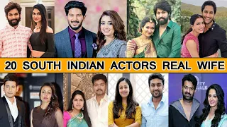 Top 20 South Indian Actors Real Life Wife | 20 South Actors Wife, Vijay, Suriya, AlluArjun, Yash, DQ