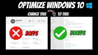 How To Optimize Windows 10 For GAMING Performance - Best Settings for FPS! (UPDATED)