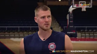 1-ON-1: Kristaps Porzingis on mentoring Deni Avdija, loving his partnership with Daniel Gafford