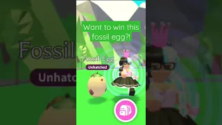 (Giveaway) WIN this fossil egg I'm AdoptMe! like, SUBSCRIBE, & comment your roblox username!