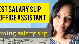 ALL ABOUT MY JOINING AND SALARY ** salary slip of an RRB OFFICE ASSISTANT🙂🙂 #ibpsrrbclerk