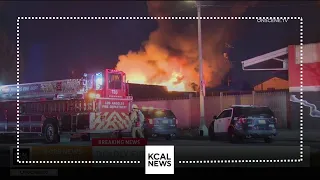 1 dead in South LA  building fire believed to be a cannabis operation