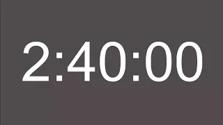 2 Hour 40 Minute Timer - 160 Minute Countdown Timer