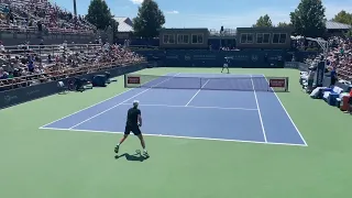 Djokovic & Hurkacz Court Level Practice Session! (Cincinnati 2023)