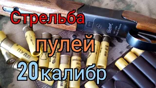 20 калибра. стрельба пуля  ТЕХКРИМ