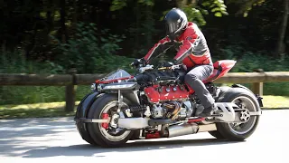 LM847 - LAZARETH - V8 ENGINE POWERED MOTORCYCLE - Test Drive in Annecy