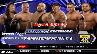 WWE SmackDown vs Raw 2009 - Undertaker, Kane, Big Show, Batista, Randy, Triple H - Tag - NIcholas M.