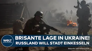 PUTINS KRIEG: Dauer-Beschuss von ukrainischer Stadt - heftige Gefechte! Droht die Einkesselung?