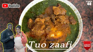 How to prepare tuozaafi with ayoyo & dawadawa || zongo made tuozaafi with ayoyo