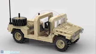 Tutorial moc Brickmania MEU Hmwwv Us military vehicle / instructions / studio 2.0