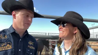 The reining Mountain States Circuit Finals Saddle Bronc rider Ira Dickinson at the Colorado Stampede