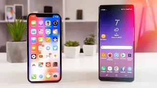 Экран iPhone X против Galaxy Note 8