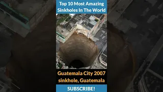 Top 10 Most Amazing Sinkholes In The World #shorts #sinkholes