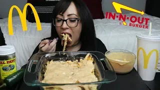 MCDONALDS ANIMAL STYLE FRIES MUKBANG | WHAT DO YOU EAT FOR XMAS