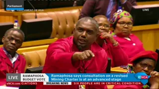 EFF kicked out of Parliament during Presidency budget vote