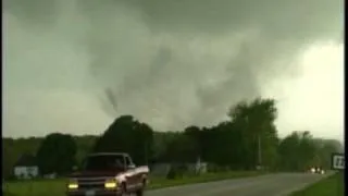 Multiple Vortex Tornado Near Marionville, Missouri on May 4th, 2003