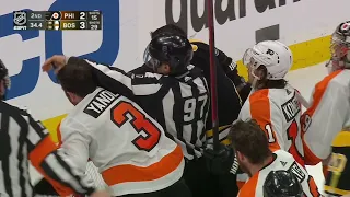 Boston Bruins Vs Philadelphia Flyers Scrum