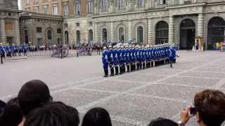 Change of the royal guard at Stockholm Royal Palace