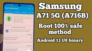 How to Root Samsung Galaxy A71 5G U8 binary | A71 5g Install Custom Recovery And Root Android 13