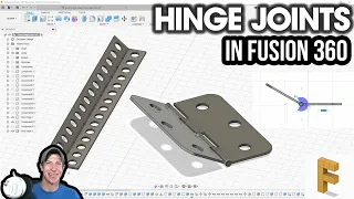 Creating MOVING HINGE JOINTS in Autodesk Fusion 360 with the Revolute Joint!