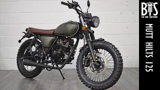 Mutt Hilts 125 Retro Classic Learner Legal 125cc 2023 Model Video Walk Around