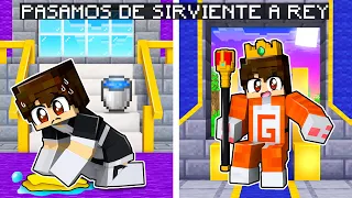 ¡DE SIRVIENTE A REY DE UN CASTILLO EN MINECRAFT!  🧹 vs 👑 | SRGATO MINECRAFT PERO - HISTORIA