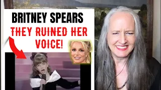 Voice Teacher Reaction to Young Britney Spears - Age 10 - They ruined her voice!  FREE BRITNEY