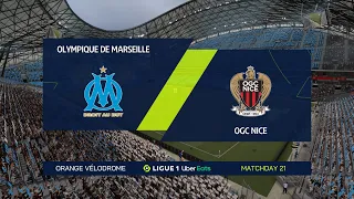 FIFA 21 | Olympique De Marseille vs OGC Nice - France Ligue 1 | 17/02/2021 | 1080p 60FPS