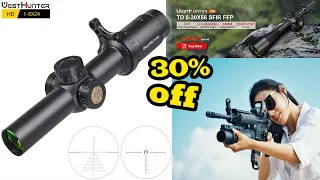 WESTHUNTER HD 1 6X24 IR Compact Hunting Scope Tactical Rifle Scopes New