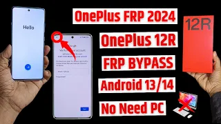 Oneplus 12r 5g Frp Bypass - without pc | All Oneplus Frp bypass 2024 Android 13/ Android 14