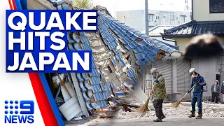 Strong magnitude 7.3 earthquake kills two in north-east Japan | 9 News Australia