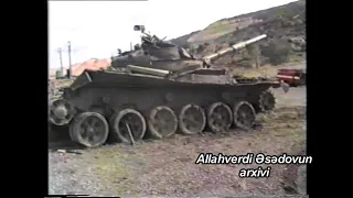 Карабах 1993-1994 трофейный армянский (фашиский) танк Т-72Б "ТИГР"