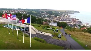 Stunning drone footage from Normandy