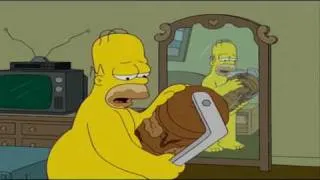 Homer Simpson cheated scene