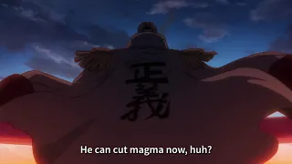 That boy Zoro can cut magma now | Akainu stays in the office